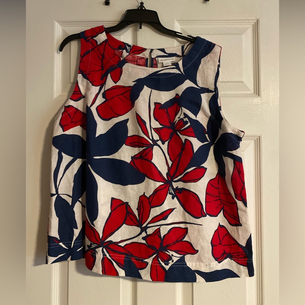 Womens Liz Claiborne Size L Sleeveless Top